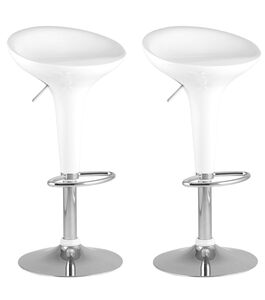 Стул барный Bomba (Бомба) белый 2 шт
