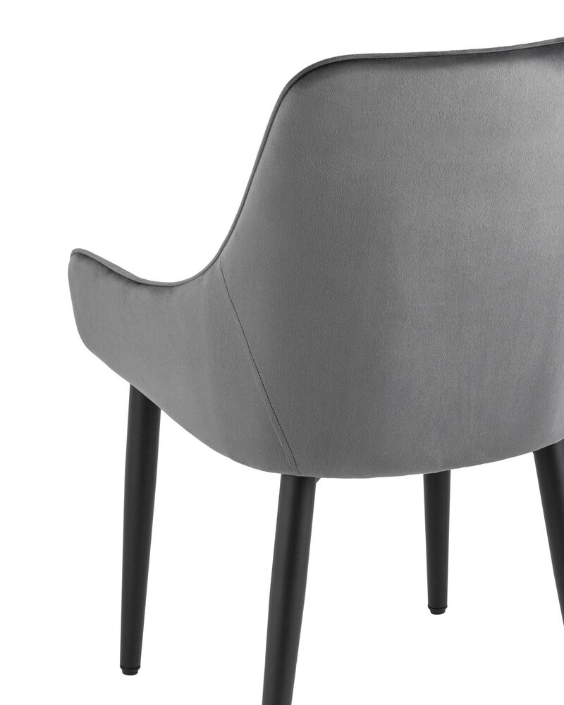 Стул Диана велюр серый 4 шт