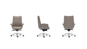 Кресло со средней спинкой на крестовине