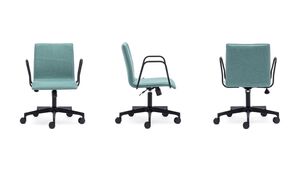 Кресло со средней спинкой на крестовине