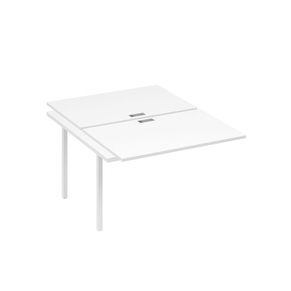 Секция стола рабочей станции на металлокаркасе DUE (2х120)