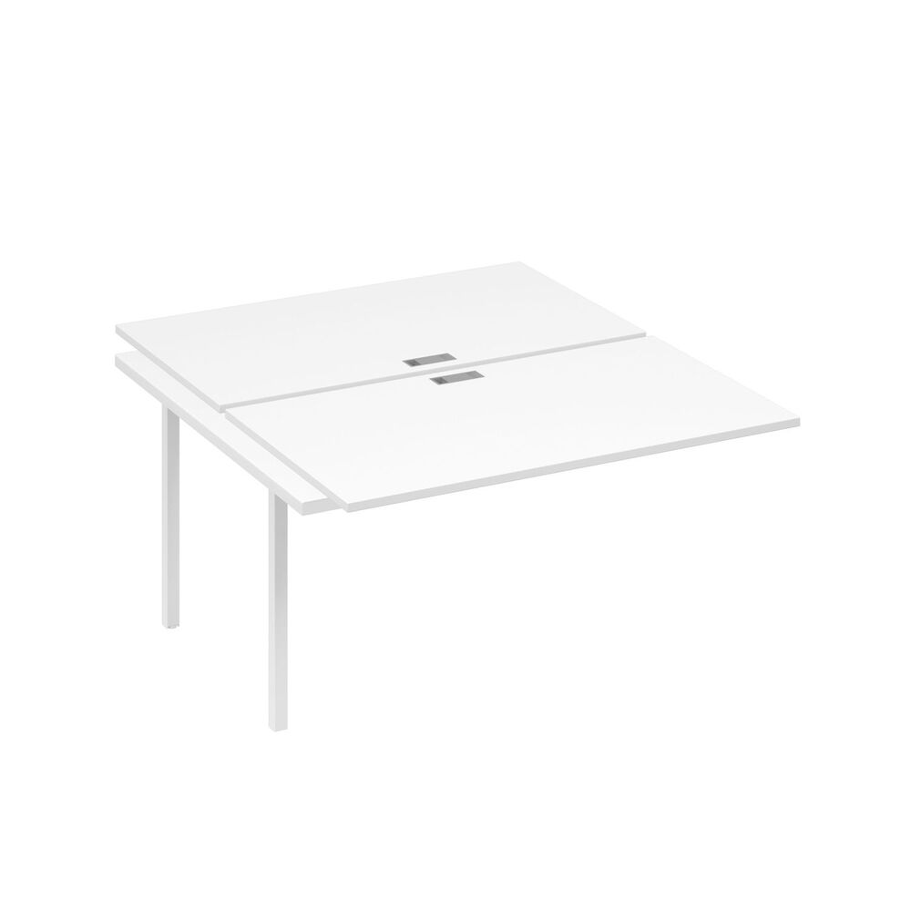 Секция стола рабочей станции на металлокаркасе DUE (2х140)