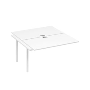 Секция стола рабочей станции на металлокаркасе DUE (2х140)