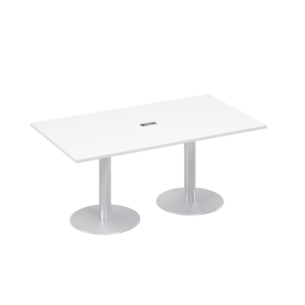 Стол 180 в переговорную на опорах-колоннах