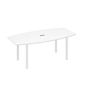 Стол 200x100 для переговоров фигурный на опорах UNO