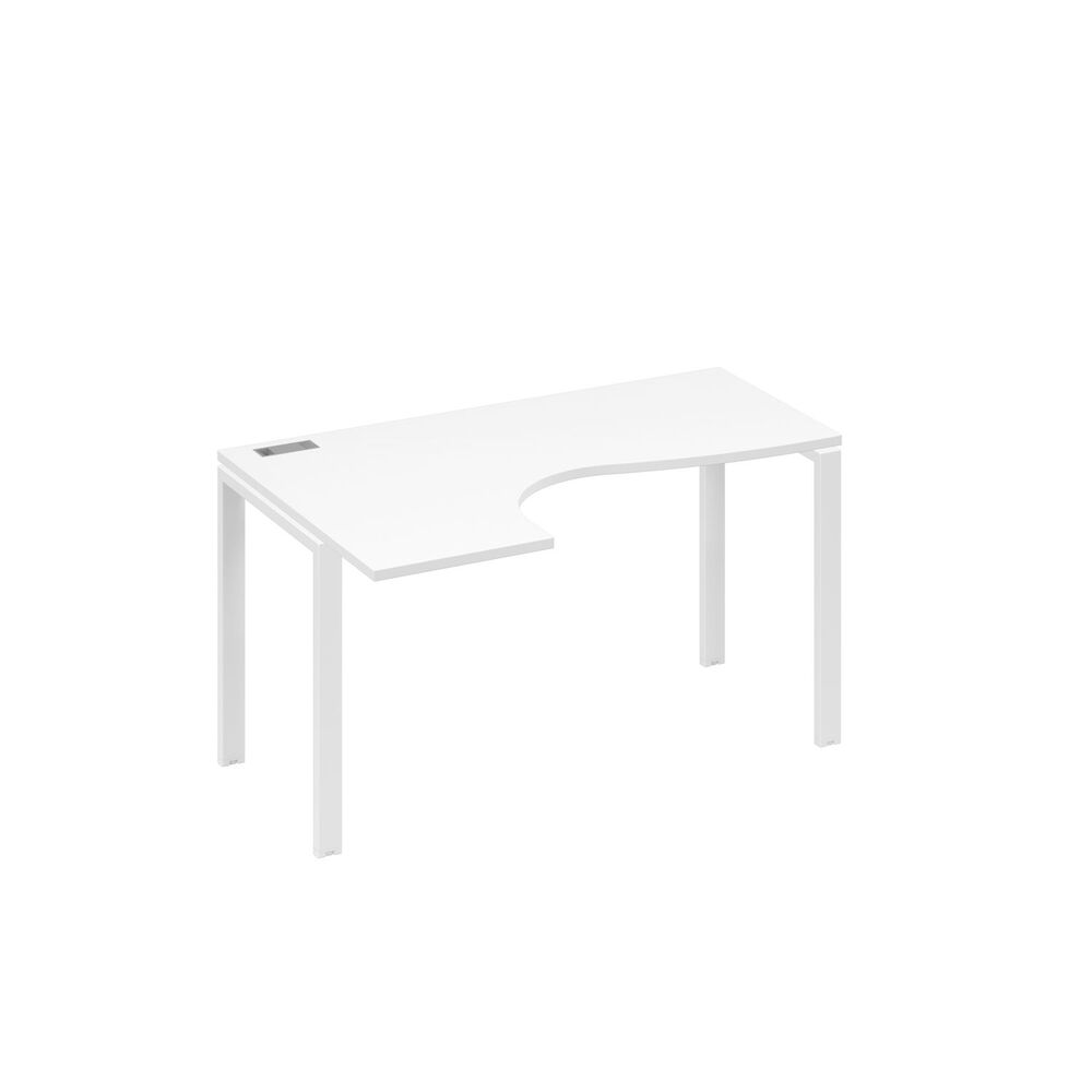 Стол эргономичный левый "Классика" на металлокаркасе UNO