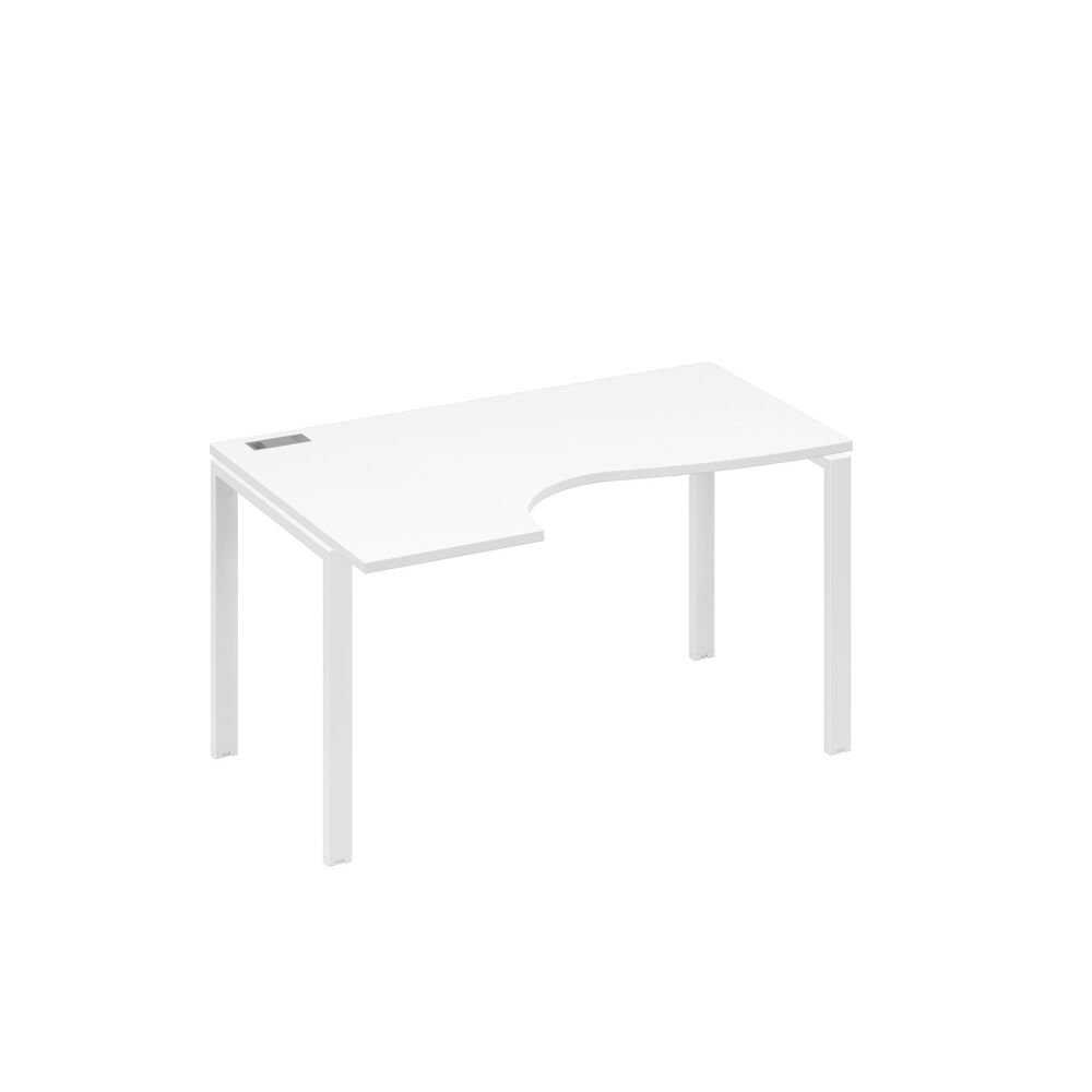 Стол эргономичный левый "Классика" на металлокаркасе UNO