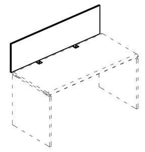 Экран настольный фронтальный ДСП для стола 160