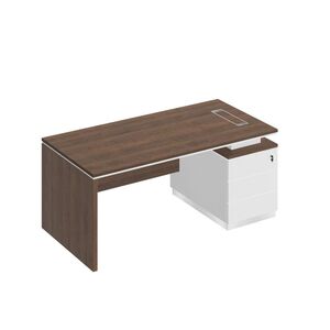 Стол руководителя (опора ДСП) на опорной тумбе