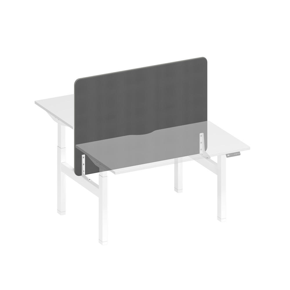 Экран настольный фронтальный тканевый с кабель-каналом