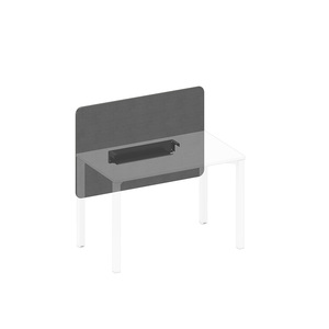 Экран настольный фронтальный тканевый с кабель-каналом