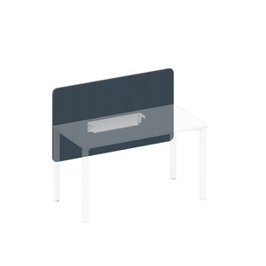 Экран настольный фронтальный тканевый с кабель-каналом