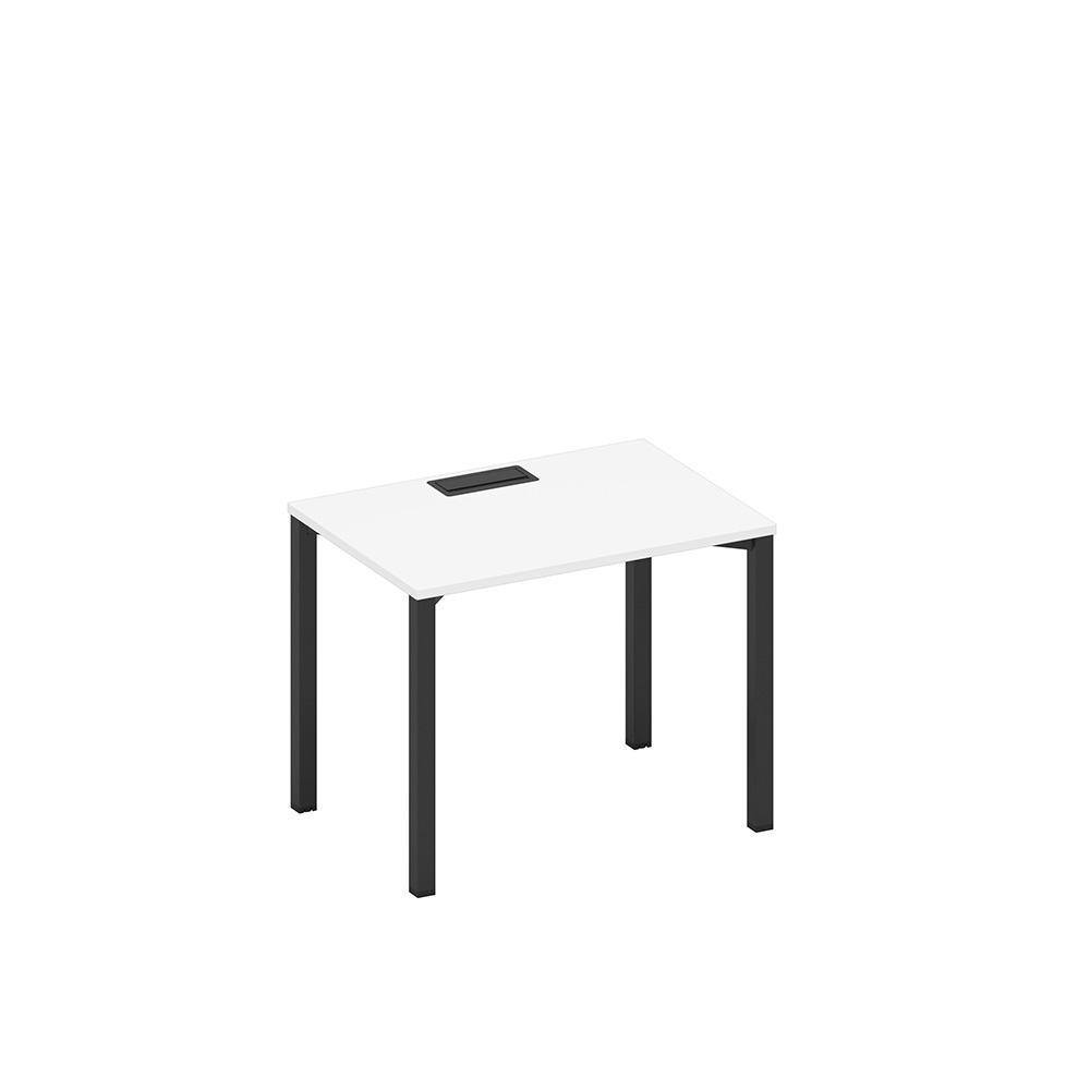 Стол письменный на металлокаркасе, столешница с заглушкой