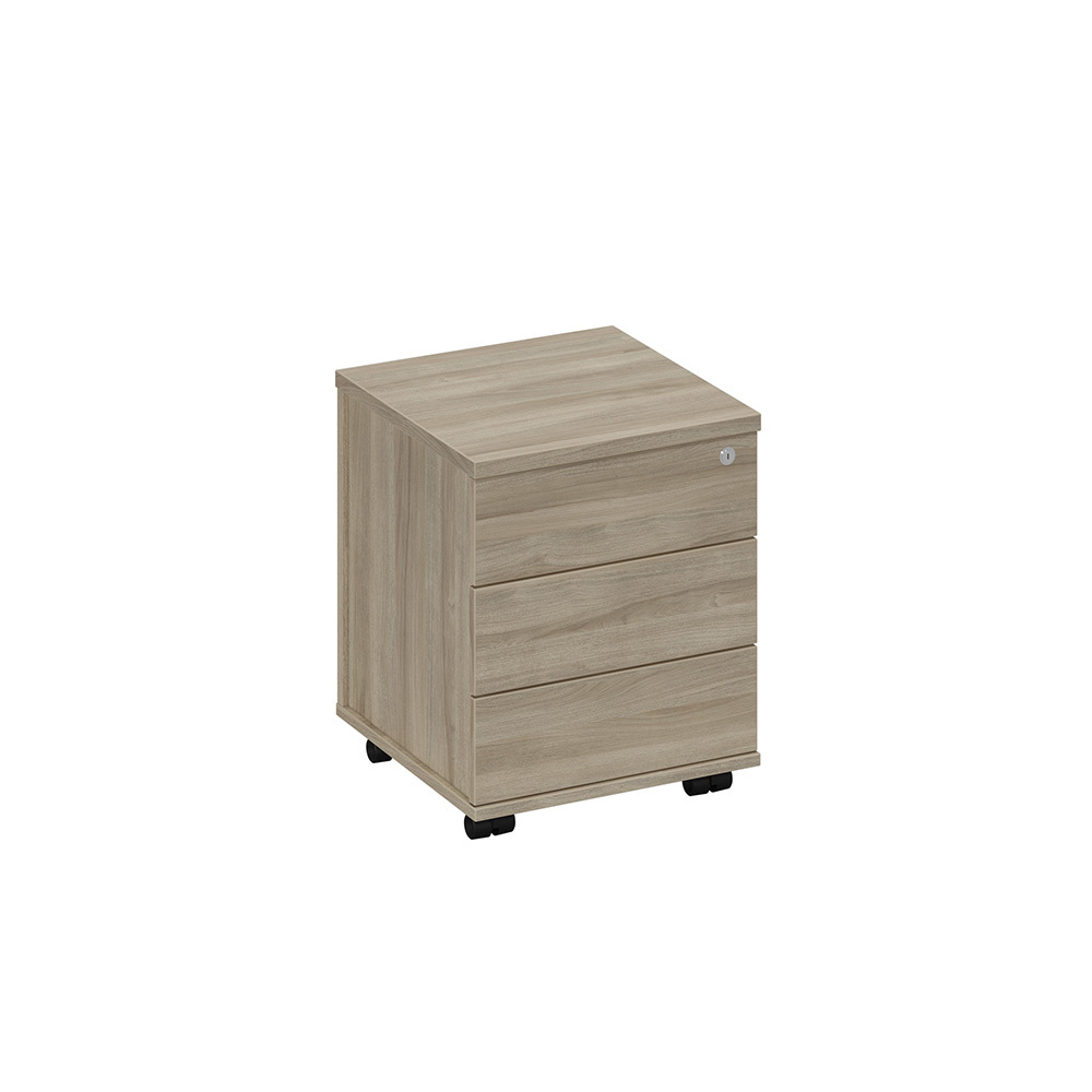 Тумба выкатная 3-х ящичная с центральным замком