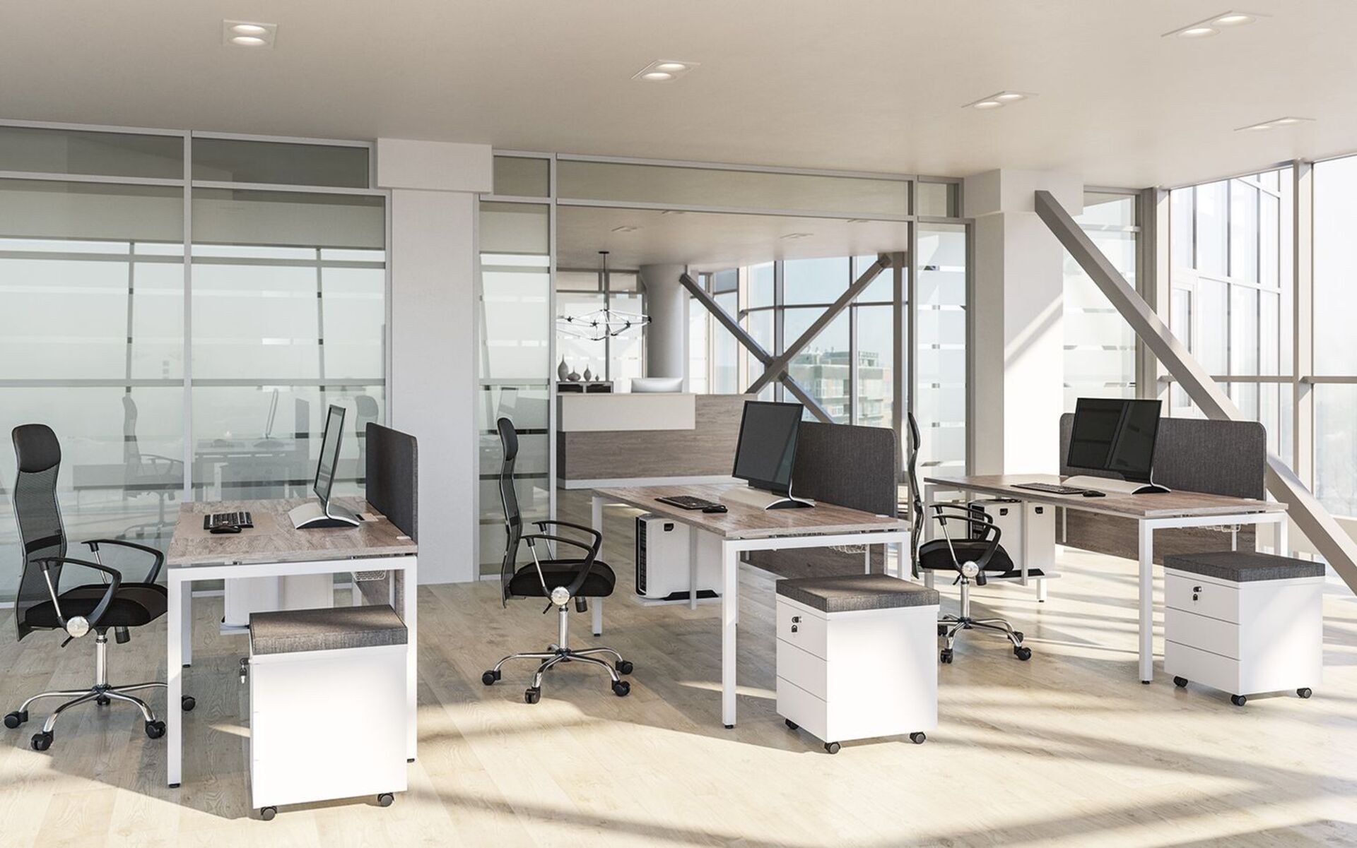 Офисная мебель для персонала Rio Project видео.