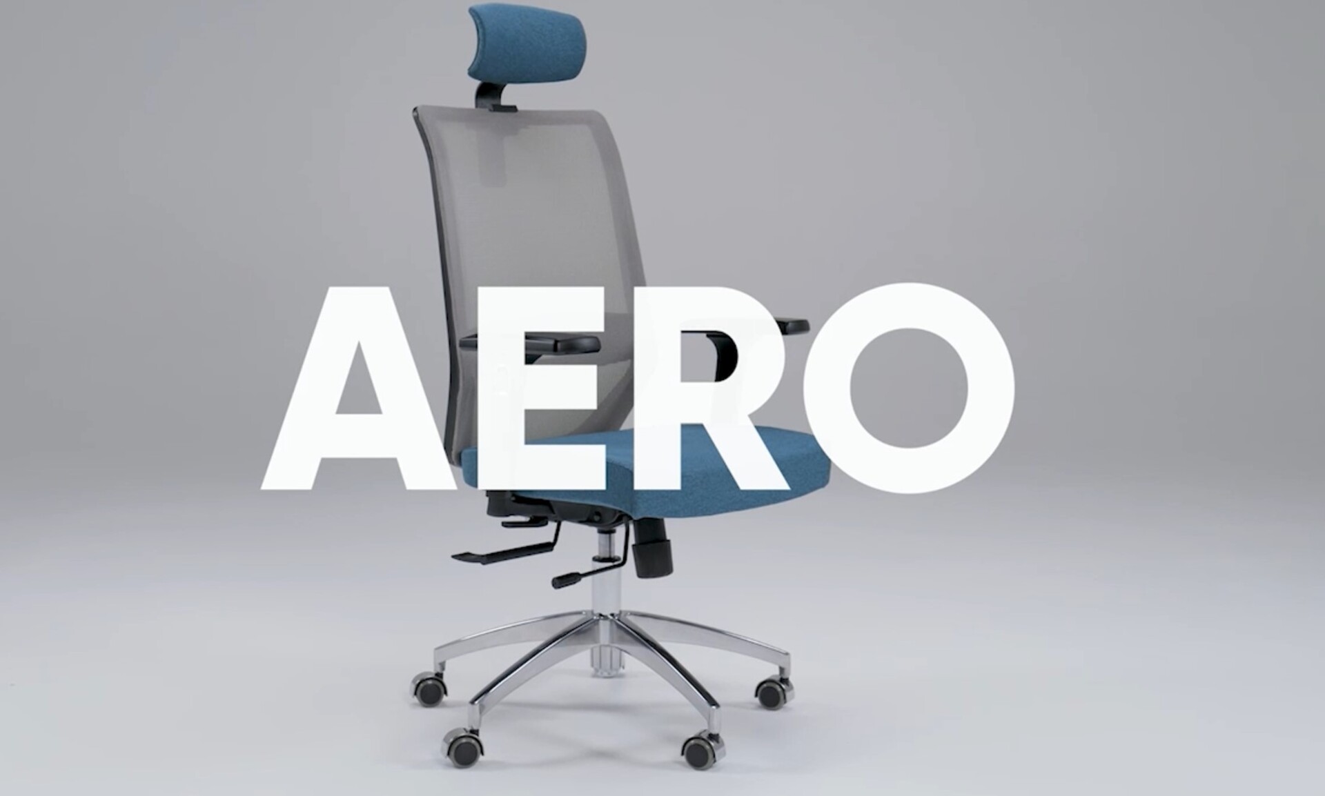 Кресло для персонала Aero с подголовником видео.